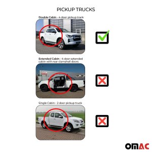 Toyota Tacoma Floor Mats - Omac - 3D Texan Premium TPE - Black - '05-'15